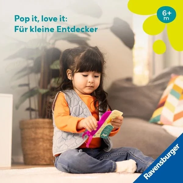 Ravensburger Play+ flip&pop: Erste Wörter (Mein allererstes Beißbuch)