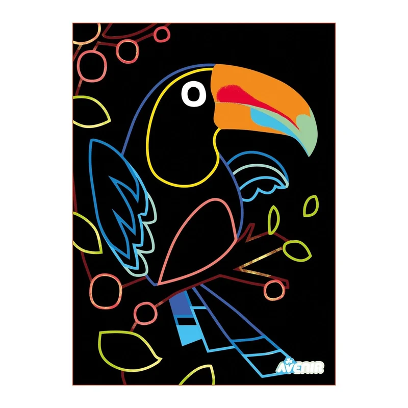 Kratzbilder Vogel – Scratch-Art Set