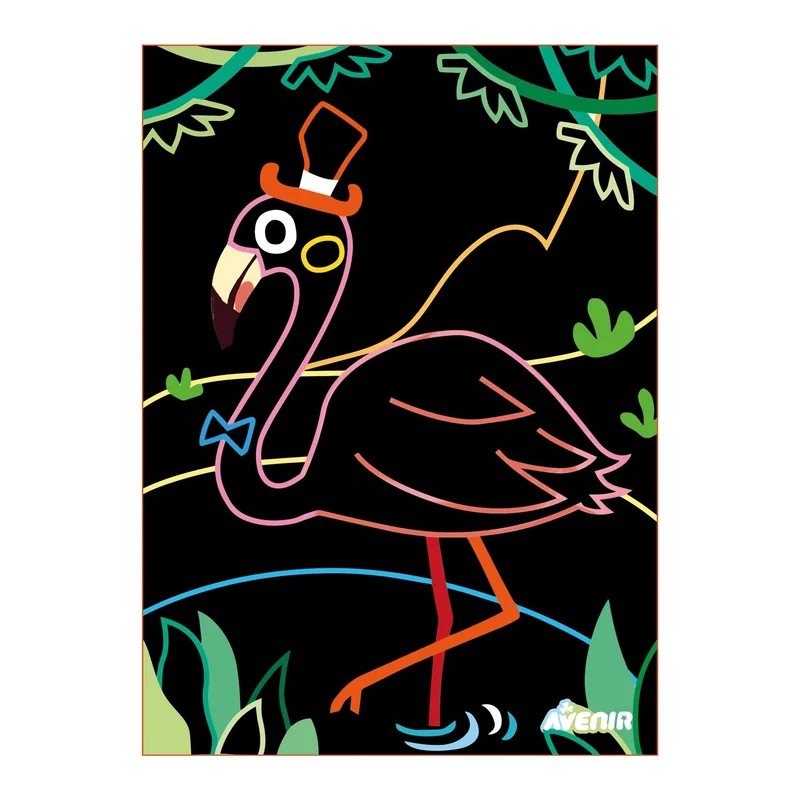 Kratzbilder Vogel – Scratch-Art Set