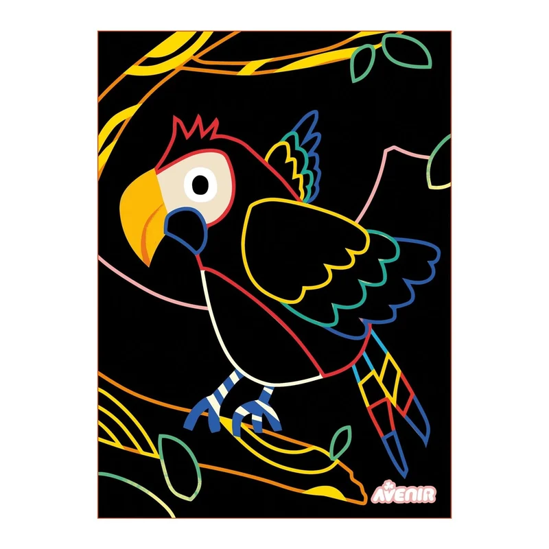 Kratzbilder Vogel – Scratch-Art Set