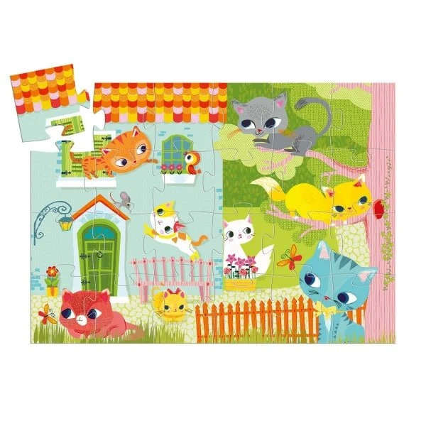 Katzen-Puzzle 24 Teile – Djeco