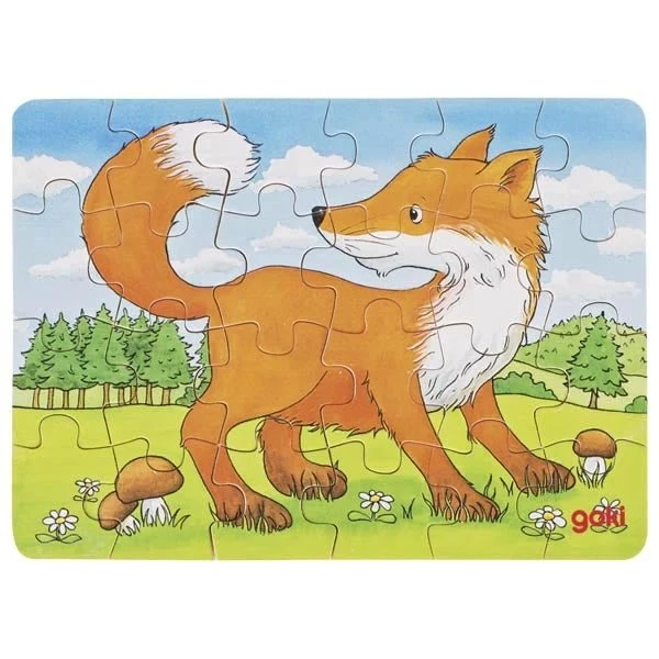 Minipuzzle Waldtiere aus Holz ab 4 Jahren