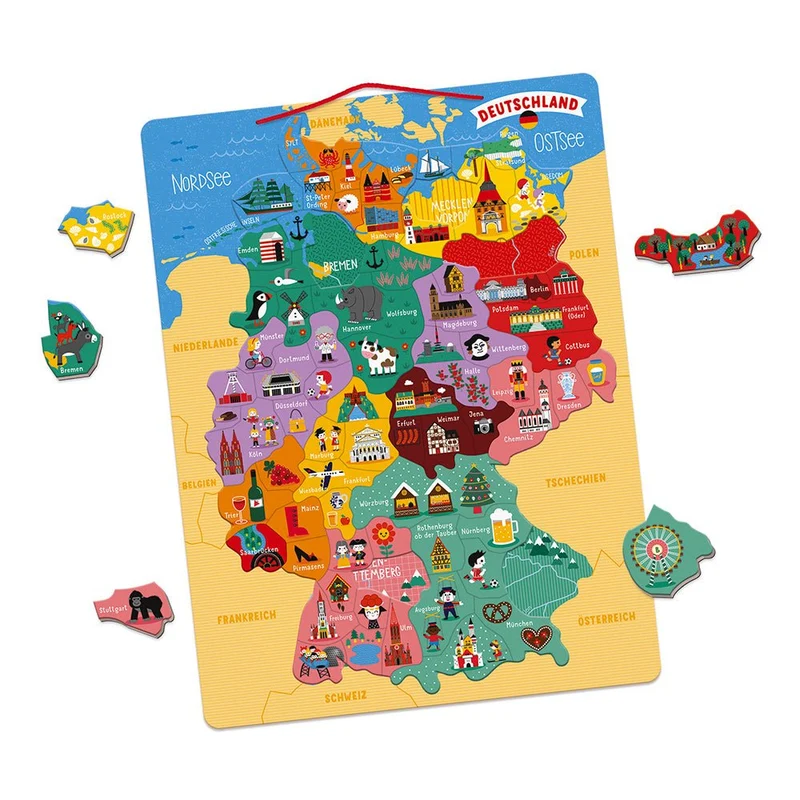 Magnetische Landkarte 'Deutschland'