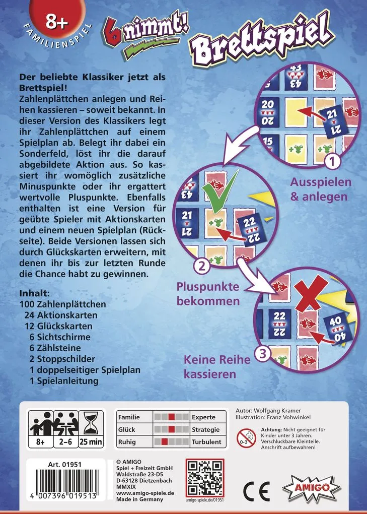 6 nimmt! Brettspiel – Der Klassiker als taktisches Familienspiel