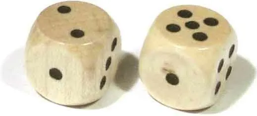 Holz Würfel 16 mm naturfarben – klassischer Spielwürfel