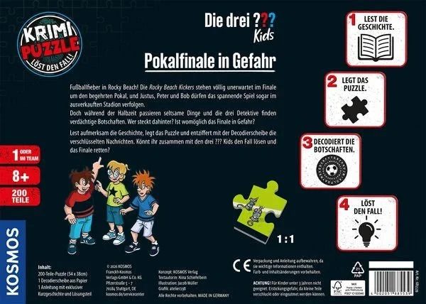 Krimi-Puzzle – Die drei ??? Kids: Pokalfinale in Gefahr