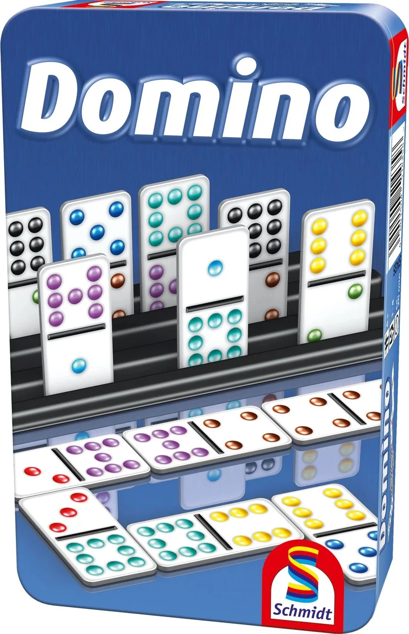 Domino, Reisespiel in der Metalldose