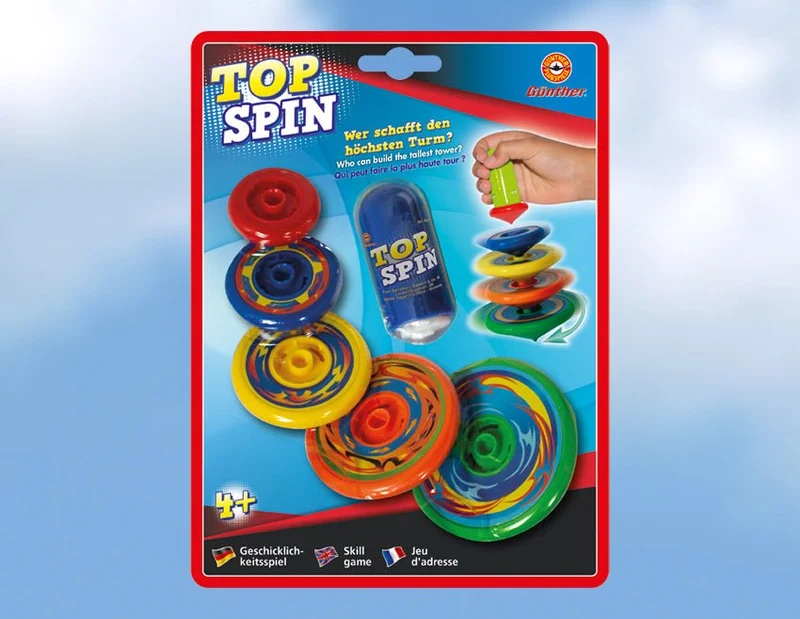 Top Spin, Kreisel-Set, Geschicklichkeitsspiel, 6-teilig