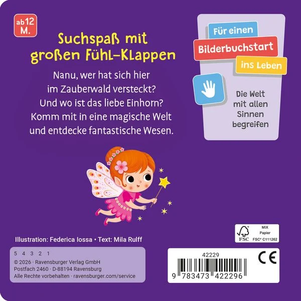 Wo bist du, liebes Einhorn? – Fühl- und Stoff-Klappenbuch