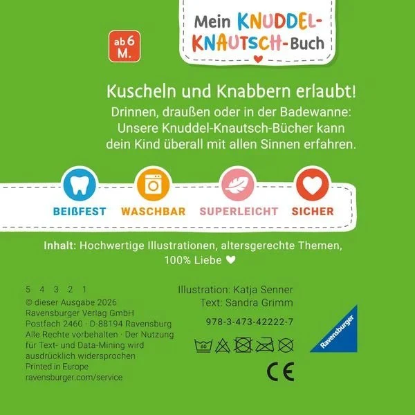Mein Knuddel-Knautsch-Buch – Mein Traktor Stoffbuch für Babys