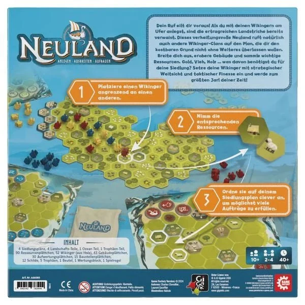 Neuland – Strategisches Wikinger Brettspiel