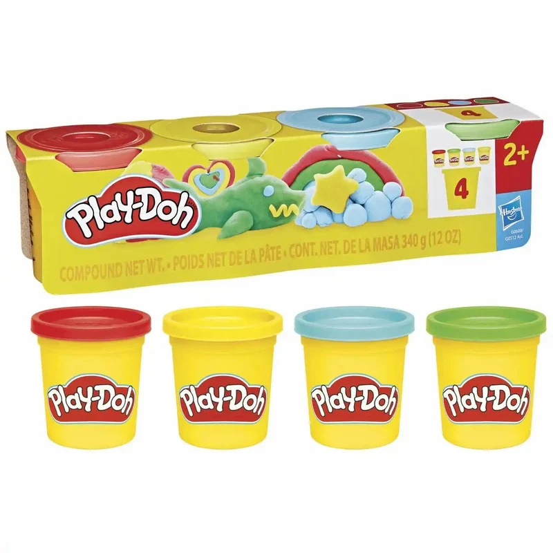 Spielknete 4er-Set klassische Farben – Knetmasse – Play-Doh