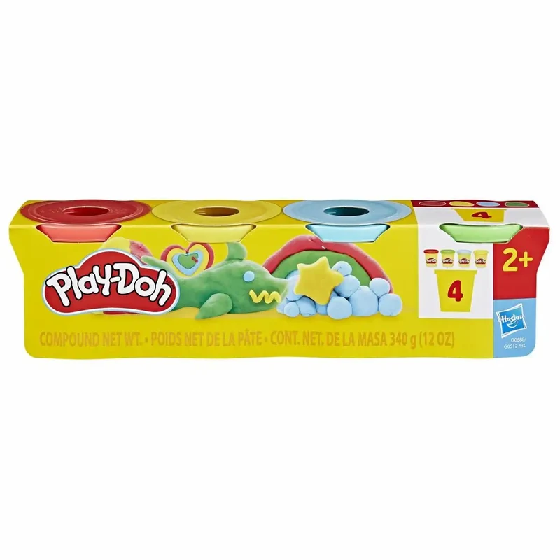 Spielknete 4er-Set klassische Farben – Knetmasse – Play-Doh