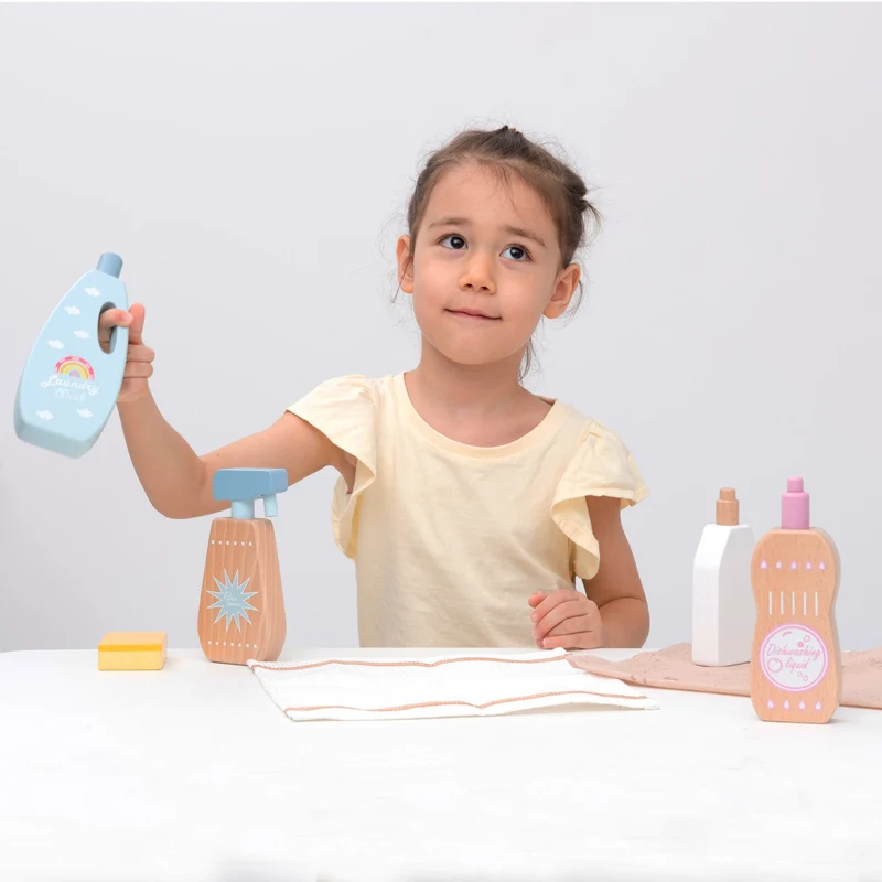 Küchenspielzeug - Reinigungsmittel Set