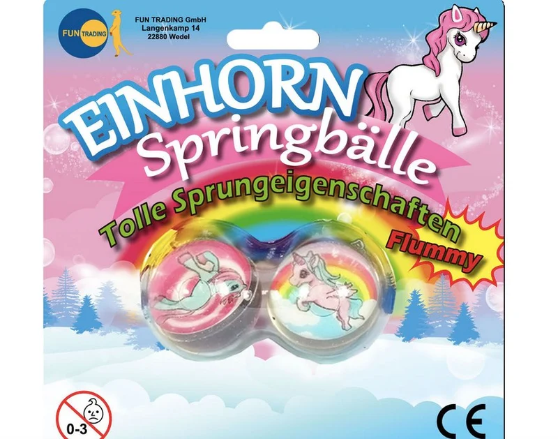 Einhorn Springbälle / Flummi