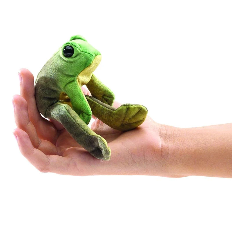 Folkmanis Fingerpuppe Mini sitzender Frosch / Mini Sitting Frog