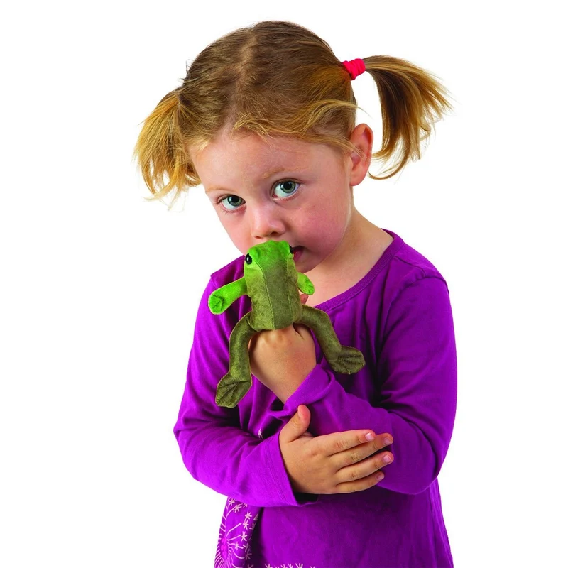 Folkmanis Fingerpuppe Mini sitzender Frosch / Mini Sitting Frog