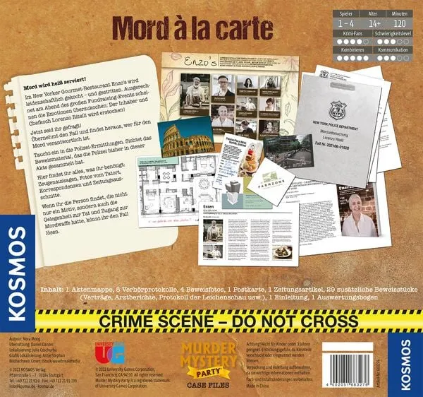 Murder Mystery Case Files - Mord a la Carte