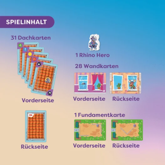 Rhino Hero – Das Original 3D Stapelspiel von HABA
