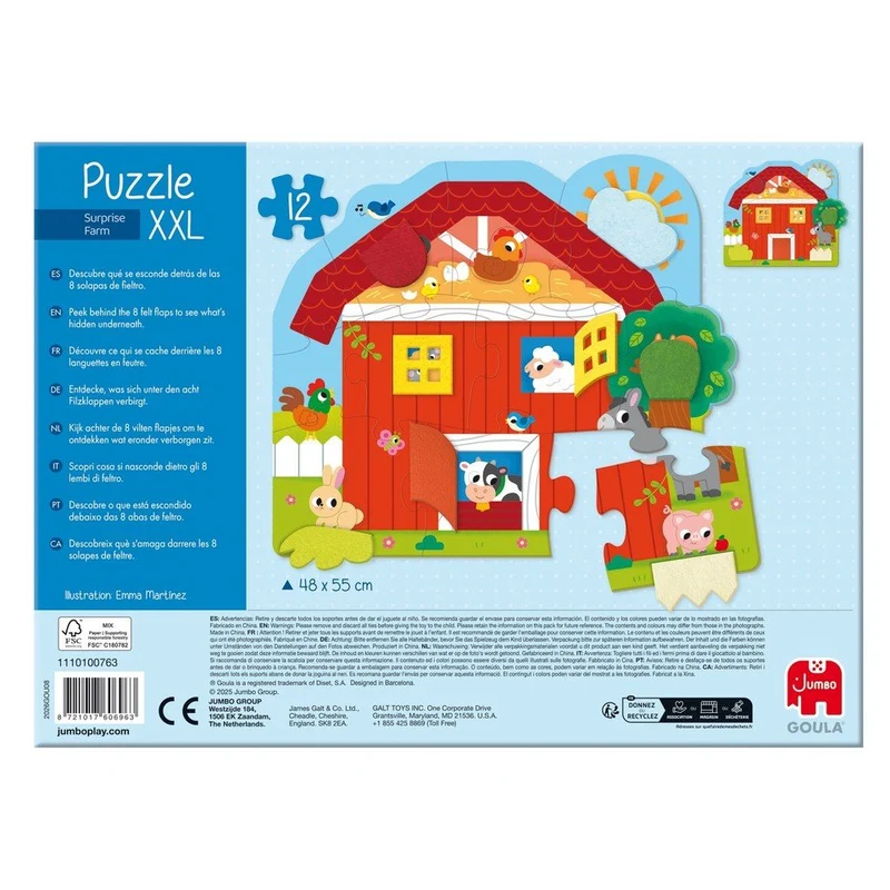 XXL-Puzzle Überraschungsbauernhof – GOULA Bodenpuzzle