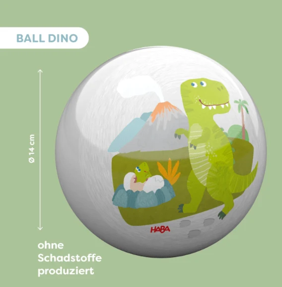 HABA Dino Ball 14 cm – Kinderball Dinosaurier