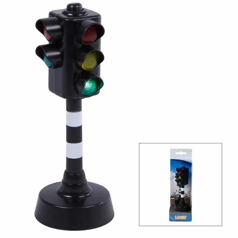Miniatur Verkehrsampel mit Licht und Sound 14cm