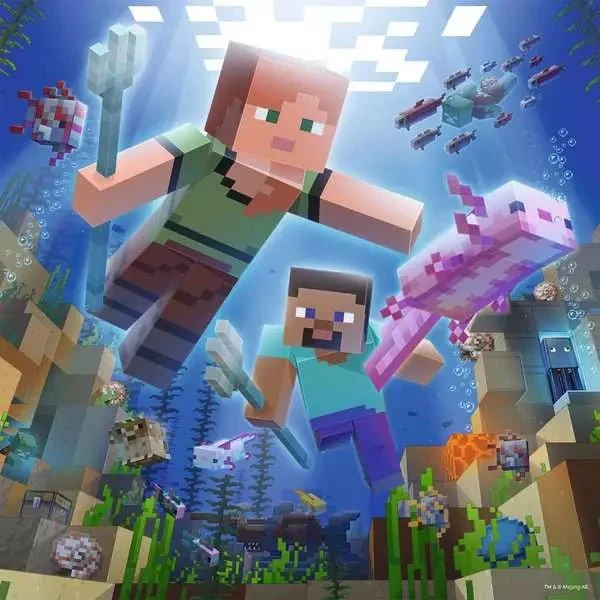 Kinderpuzzle ab 5 Jahren - Minecraft Biomes - 49 Teile