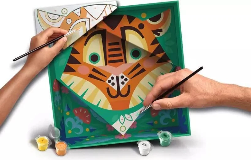 CreArt Do it Together: Tiger - Malen nach Zahlen