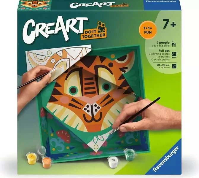 CreArt Do it Together: Tiger - Malen nach Zahlen