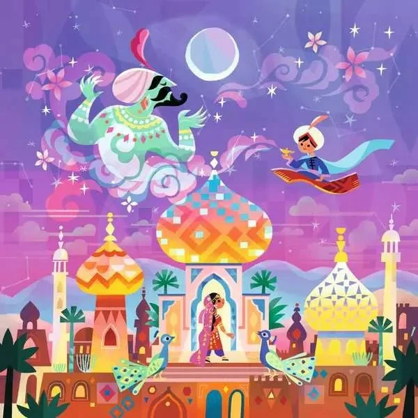 Kinderpuzzle ab 5 Jahren - Aladdin und die Wunderlampe - 64 Teile