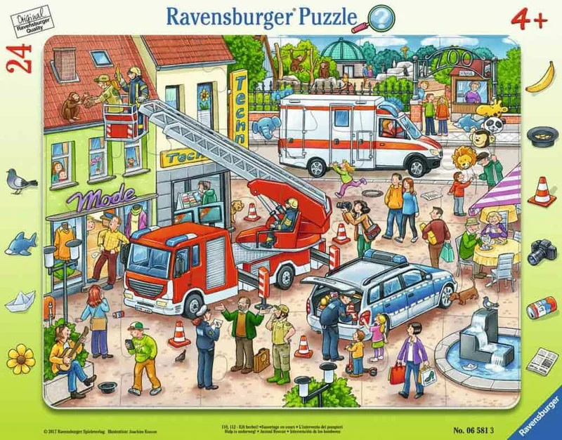 Kinderpuzzle ab 4 Jahren - 110, 112 - Eilt herbei!