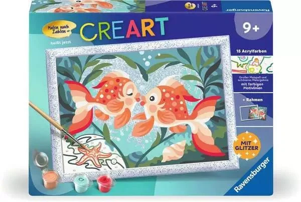 CreArt Malen nach Zahlen - Verliebte Fische