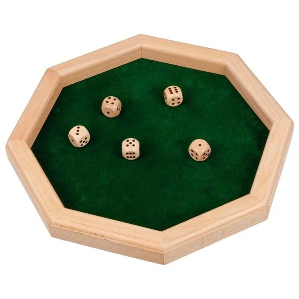 Goki Würfelteller aus Holz mit Filz