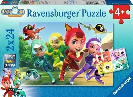 Kinderpuzzle 2x24 - Die Tierschützer