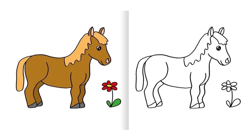 Mein erstes dickes Malbuch ab 2 – Tiere mit farbigen Vorlagen