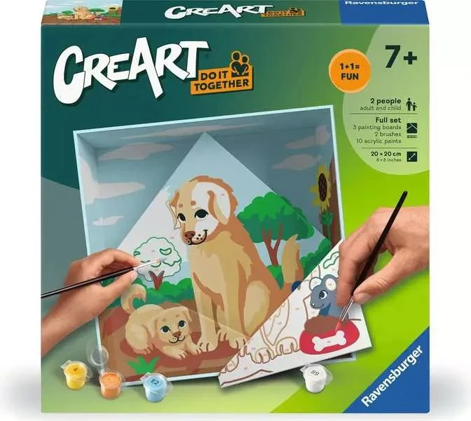 CreArt Do it Together: Hunde - Malen nach Zahlen