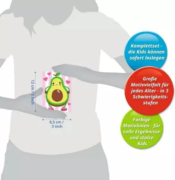 CreArt Avocado - Malen nach Zahlen für Kinder