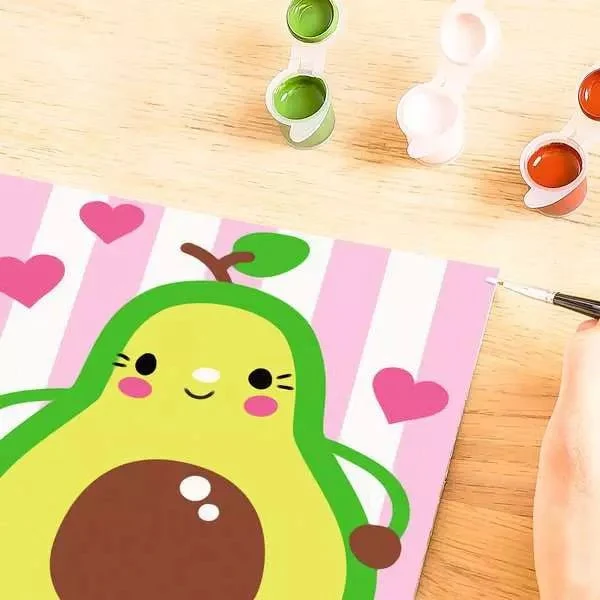 CreArt Avocado - Malen nach Zahlen für Kinder