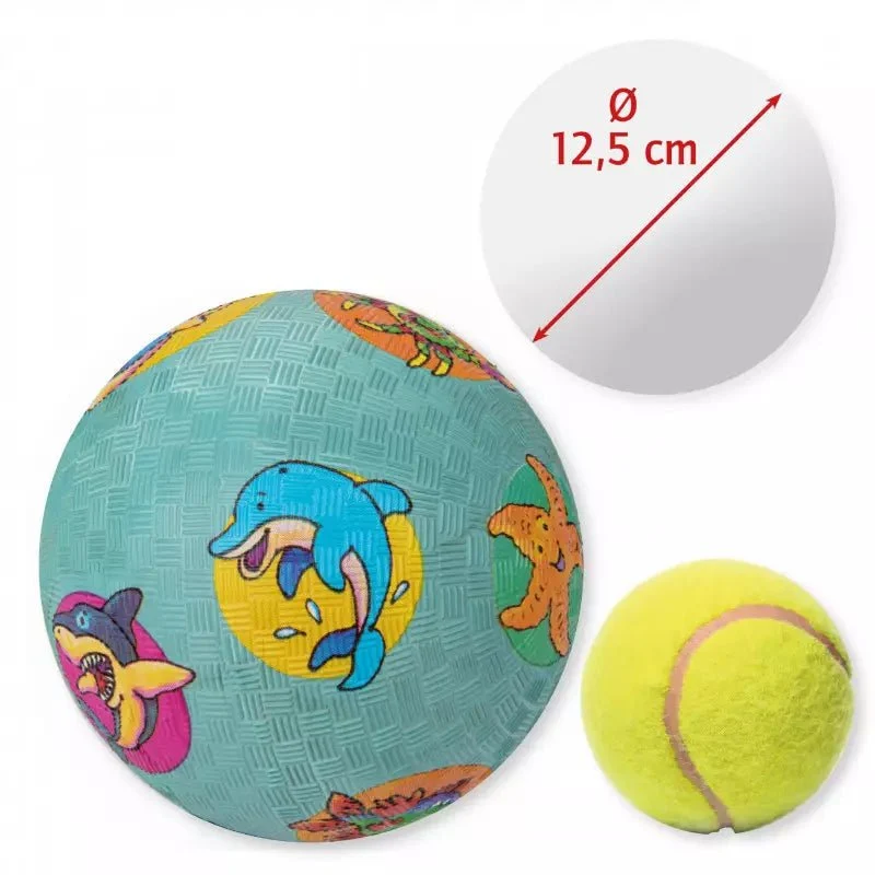 Kinderball Unterwassertiere 12 cm Naturkautschuk