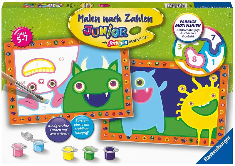 Malen nach Zahlen Lustige Monster ab 5 Jahren – Ravensburger
