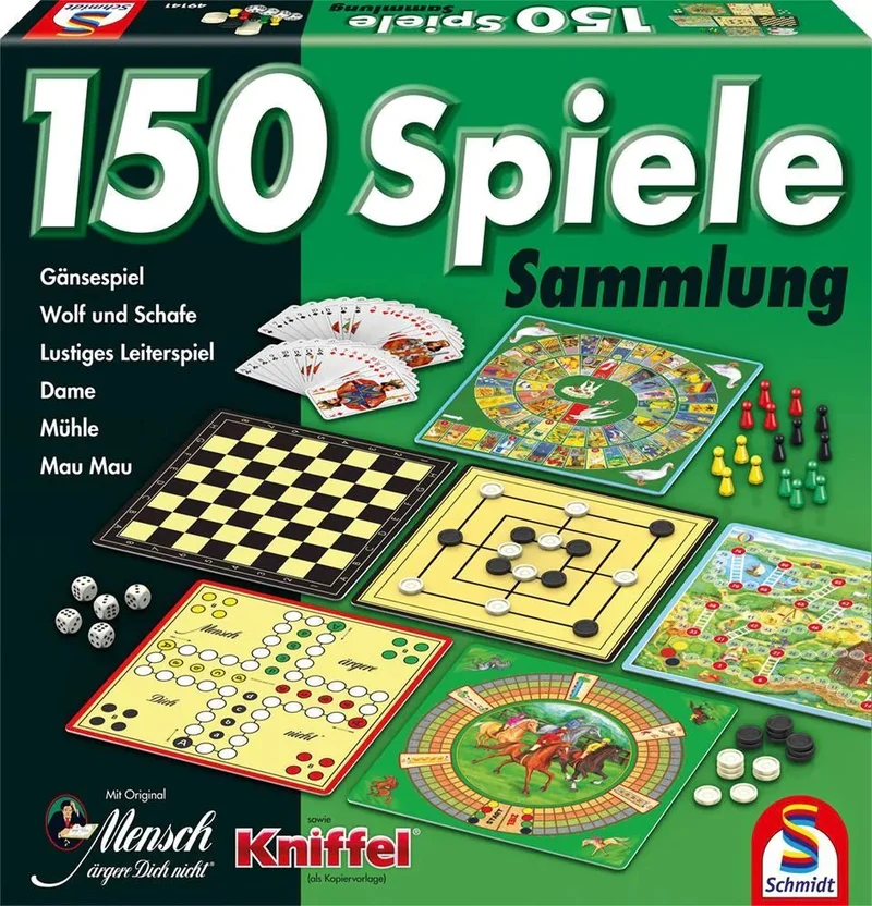 150er Spielesammlung, 150 Spielemöglichkeiten, grün
