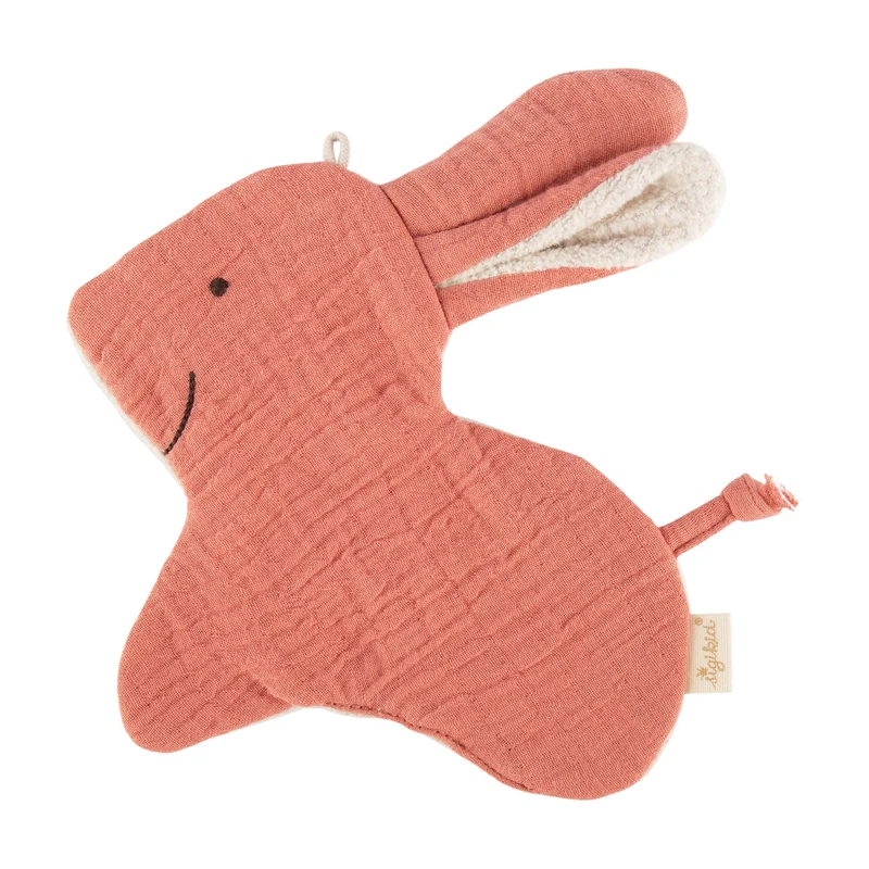 Knistertuch Hase Musselin – weiches Schmusetuch mit Knisterfolie