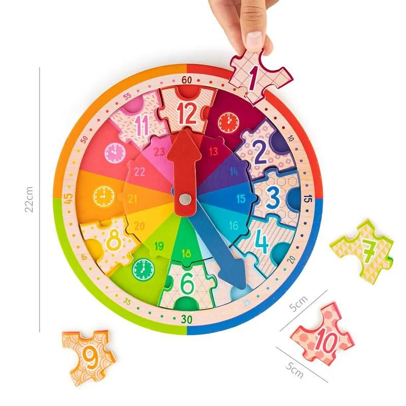 ABC Champions - Lernuhr Holzpuzzle
