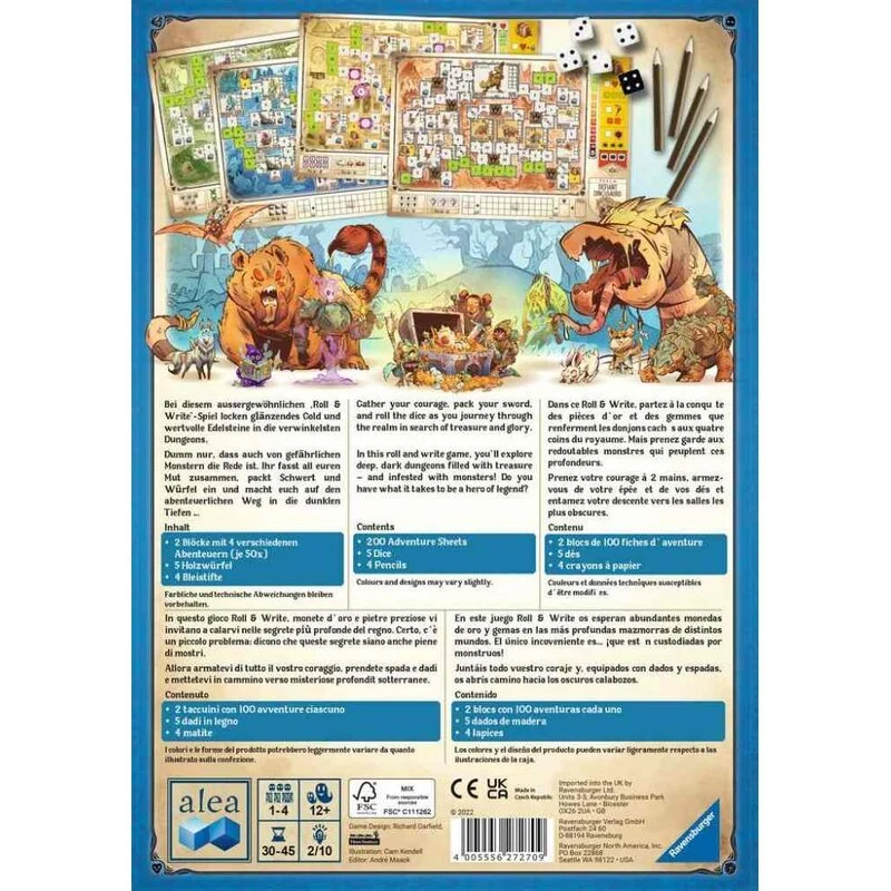 Gesellschaftsspiel - Dungeons: Dice and Danger