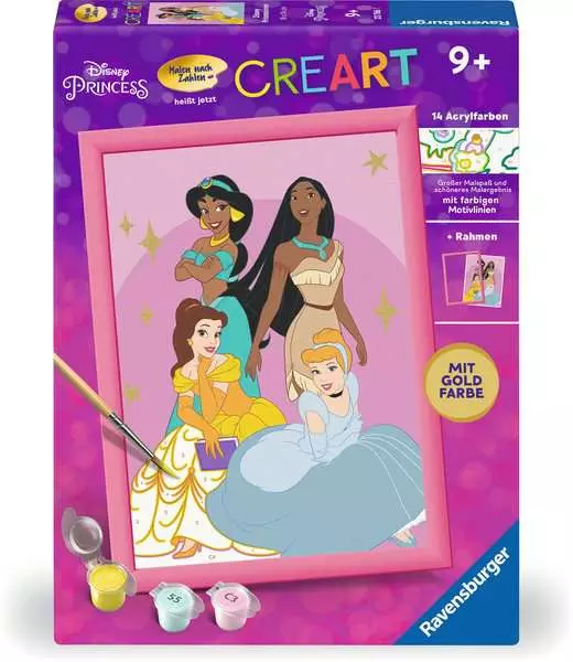 CreArt Disney Prinzessinnen - Malen nach Zahlen