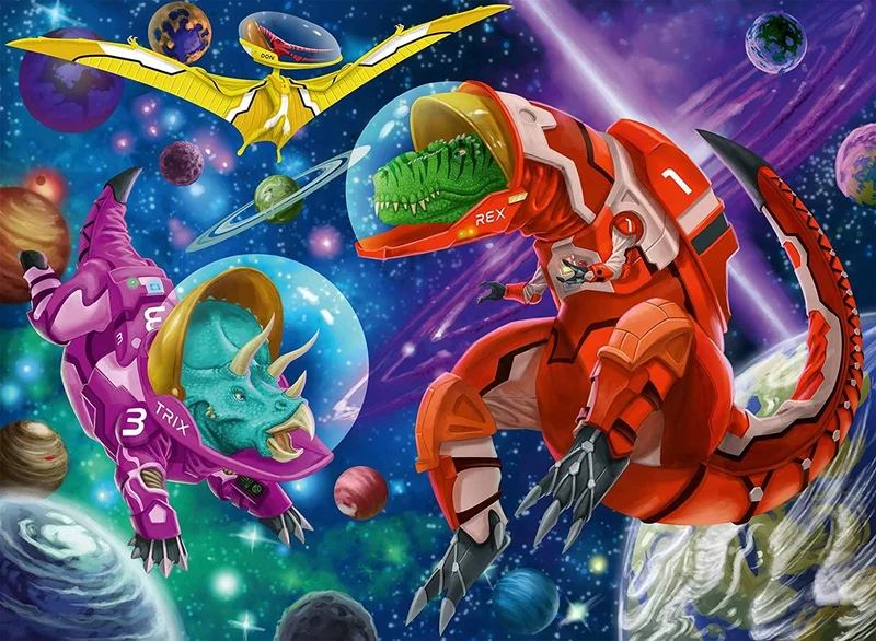 Weltall Dinos – Ravensburger Puzzle 200 XXL Teile