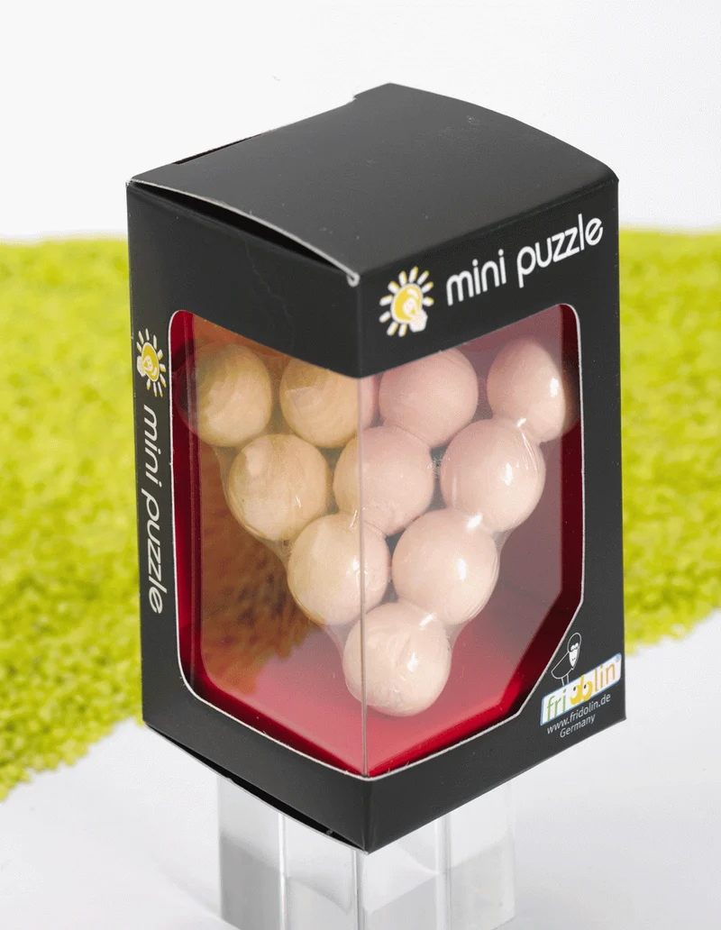 Holzpuzzle Kugelpyramide, natur
