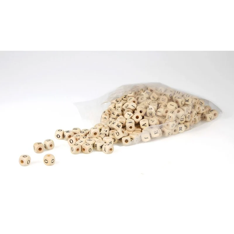 Holzbuchstabenwürfel natur 300 Stück – LENA