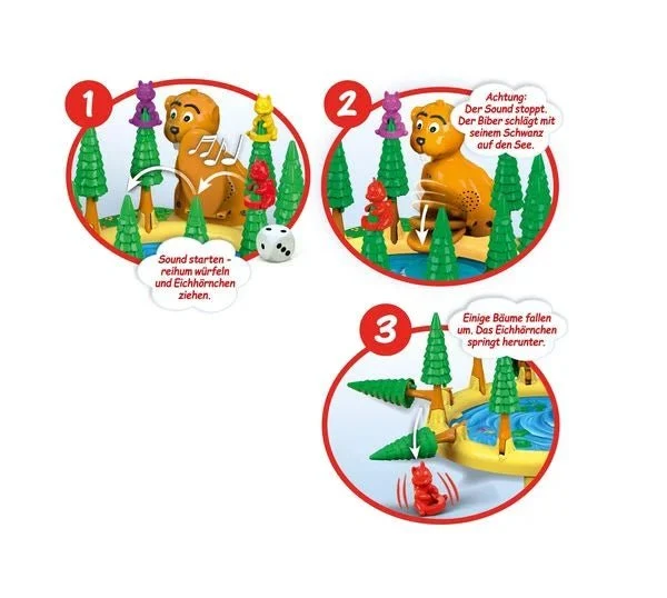 Schmidt Spiele - Bumm Bumm Biber, Kinderspiel