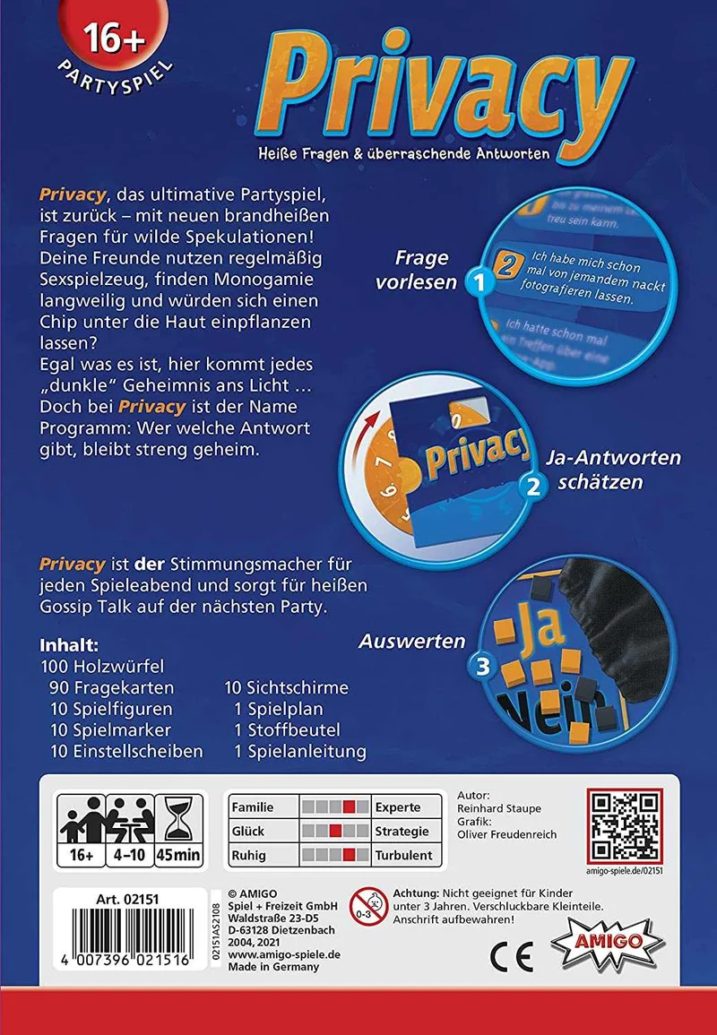 Privacy – Partyspiel mit anonymen Antworten